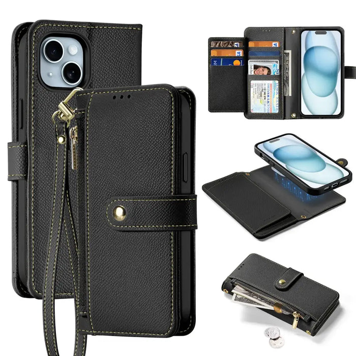 Dux Ducis Lawa Leather Case for iPhone 15 - Black - Cell phone cases and covers<<<HurtelXML