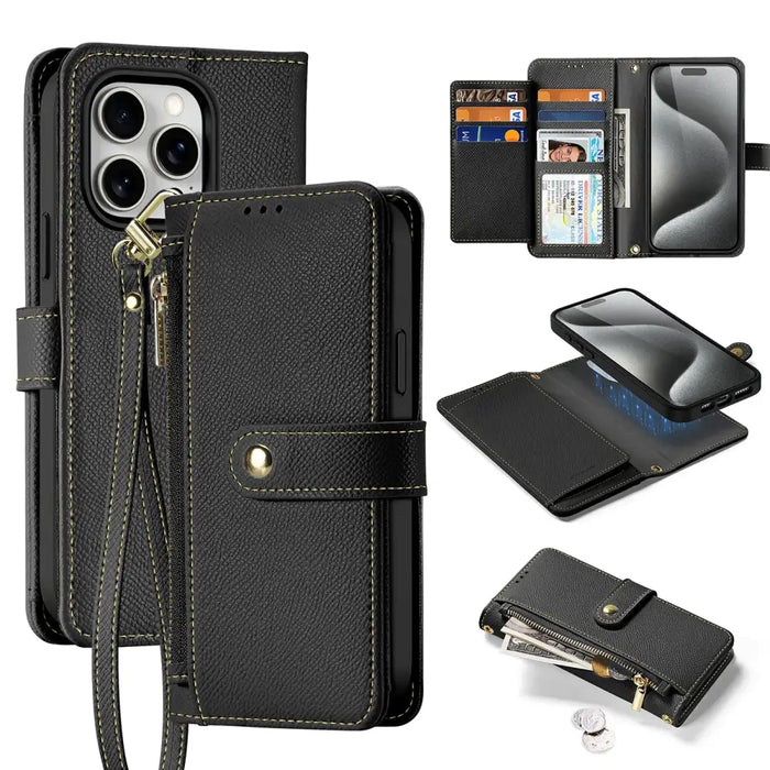 Dux Ducis Lawa Leather Case for iPhone 15 Pro Max - Black - Cell phone cases and covers<<<HurtelXML