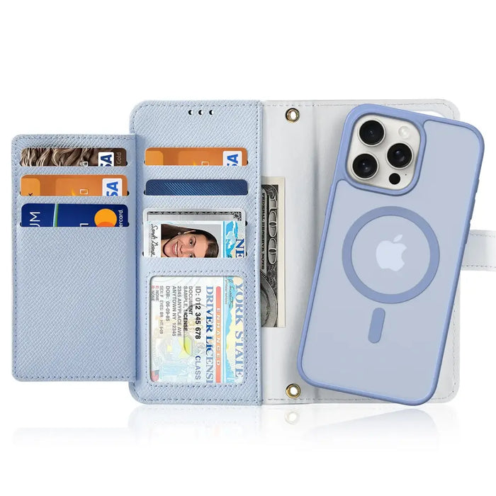 Dux Ducis Lawa Leather Case for iPhone 15 Pro Max - Blue - Cell phone cases and covers<<<HurtelXML
