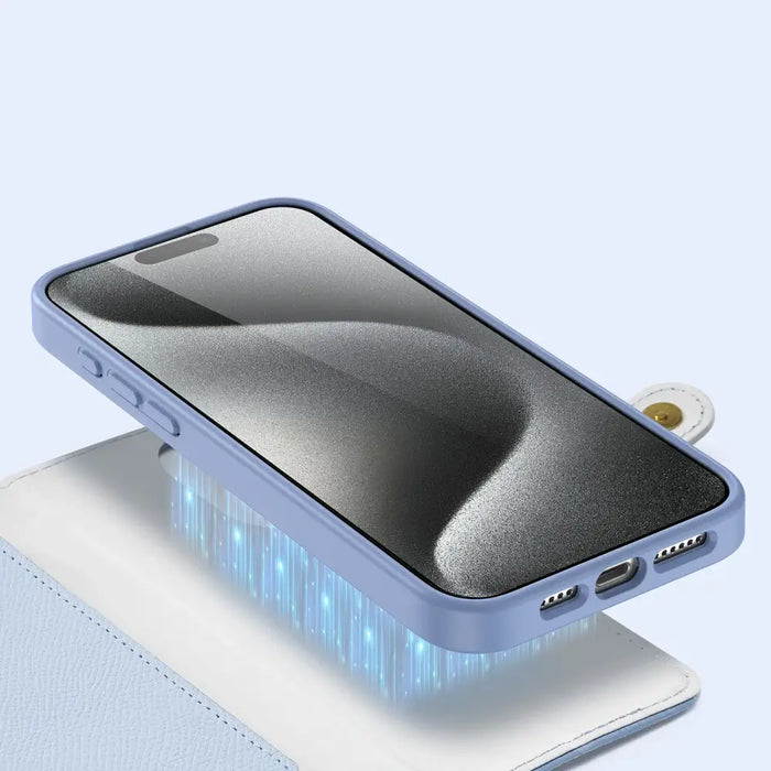 Dux Ducis Lawa Leather Case for iPhone 15 Pro Max - Blue - Cell phone cases and covers<<<HurtelXML