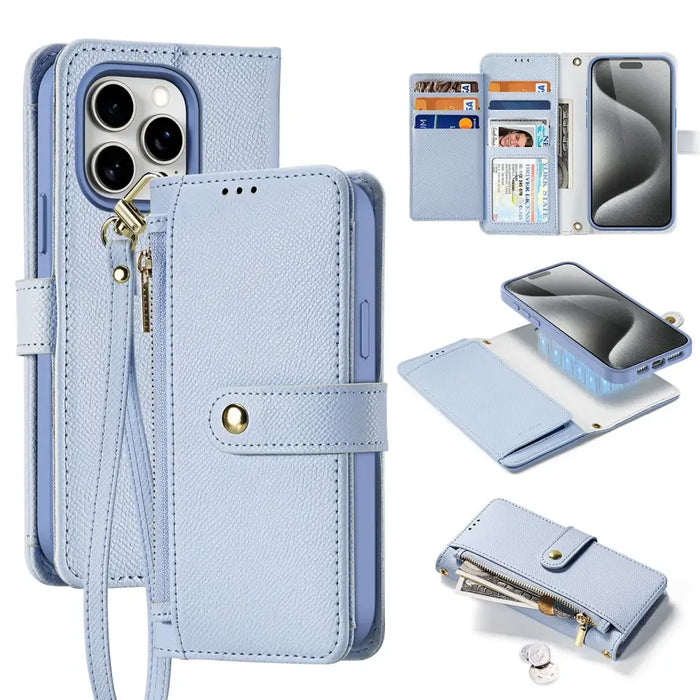 Dux Ducis Lawa Leather Case for iPhone 15 Pro Max - Blue - Cell phone cases and covers<<<HurtelXML