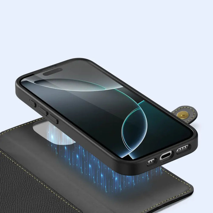 Dux Ducis Lawa Leather Case for iPhone 16 Pro - Black - Cell phone cases and covers<<<HurtelXML