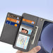 Dux Ducis Lawa Leather Case for Samsung Galaxy S25 with Detachable Magnetic Wallet - Gray - Cell phone cases