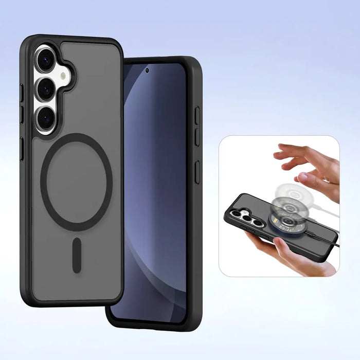 Dux Ducis Lawa Leather Case for Samsung Galaxy S25 with Detachable Magnetic Wallet - Black - Cell phone cases