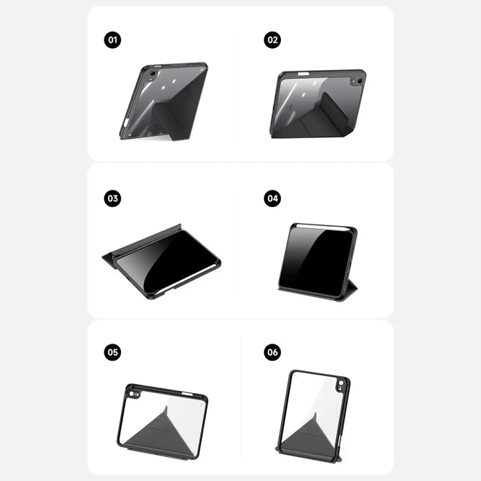 Dux Ducis Magi case for iPad mini 2021 smart cover with stand and storage for Apple Pencil gray - Cell phone cases
