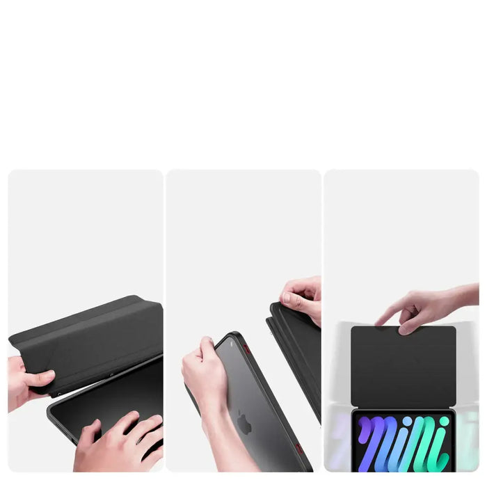 Dux Ducis Magi case for iPad mini 2021 smart cover with stand and storage for Apple Pencil black - Cell phone cases