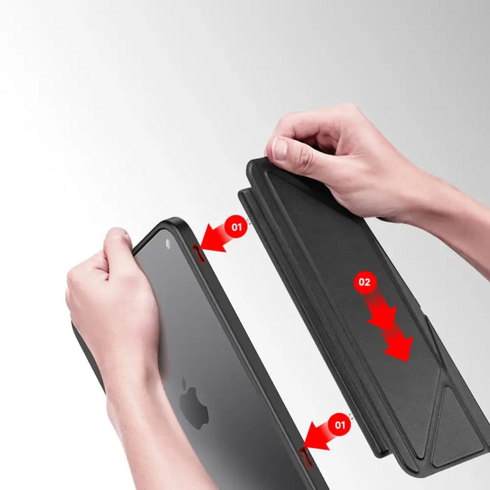 Dux Ducis Magi case for iPad mini 2021 smart cover with stand and storage for Apple Pencil black - Cell phone cases