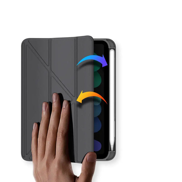 Dux Ducis Magi case for iPad mini 2021 smart cover with stand and storage for Apple Pencil gray - Cell phone cases