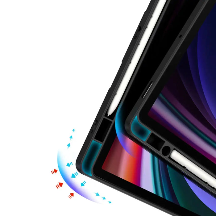 Dux Ducis Magi Case with Stylus Holder for Samsung Galaxy Tab S10 FE/S9/S9 FE - Black - Cell phone cases