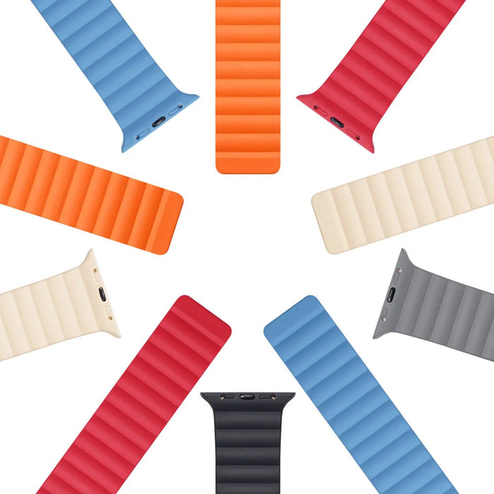 Dux Ducis Magnetic Strap Watch Strap 7/6/5/4/3/2 / SE (41/40 / 38mm) Magnetic Band Blue (Chain Version) - Cell phone