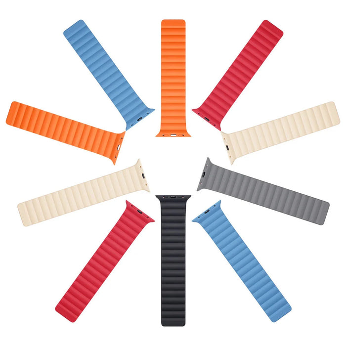 Dux Ducis Magnetic Strap Watch Strap 7/6/5/4/3/2 / SE (41/40 / 38mm) Magnetic Band Blue (Chain Version) - Cell phone
