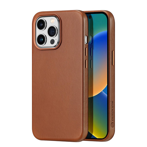 Dux Ducis Naples case for iPhone 14 Pro magnetic leather case MagSafe brown - Cell phone cases and covers<<<HurtelXML