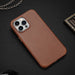 Dux Ducis Naples case iPhone 14 Pro Max magnetic leather MagSafe cover brown - Cell phone cases and covers<<<HurtelXML