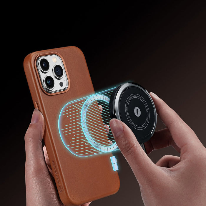 Dux Ducis Naples case iPhone 14 Pro Max magnetic leather MagSafe cover brown - Cell phone cases and covers<<<HurtelXML