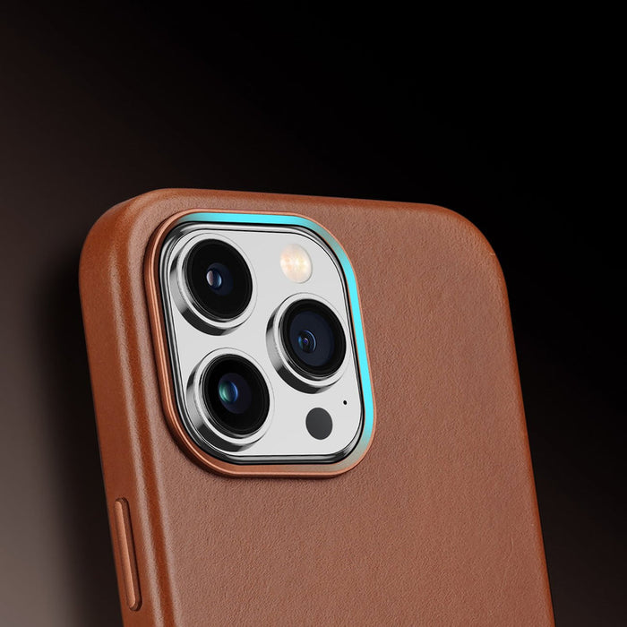 Dux Ducis Naples case iPhone 14 Pro Max magnetic leather MagSafe cover brown - Cell phone cases and covers<<<HurtelXML