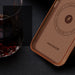 Dux Ducis Naples iPhone 14 Plus Magnetic Leather Case MagSafe Brown - Cell phone cases and covers<<<HurtelXML