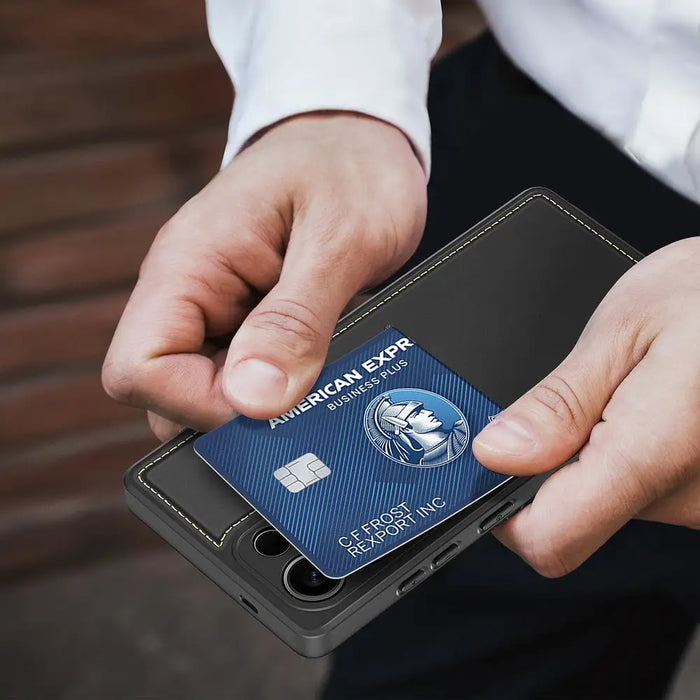 Dux Ducis Rafi II Case for Samsung Galaxy S25 Ultra with Stand and Wallet - Black - Cell phone cases