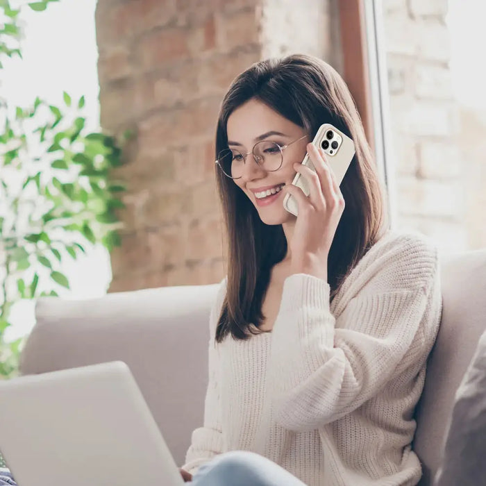 Dux Ducis Roma leather case for iPhone 13 Pro Max elegant genuine leather case white - Cell phone cases