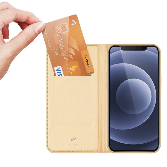 Dux Ducis Skin Pro Bookcase type case for iPhone 13 golden - Cell phone cases and covers<<<HurtelXML