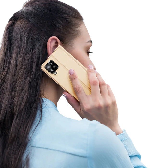Dux Ducis Skin Pro Bookcase type case for Samsung Galaxy A22 4G golden - Cell phone cases and covers<<<HurtelXML