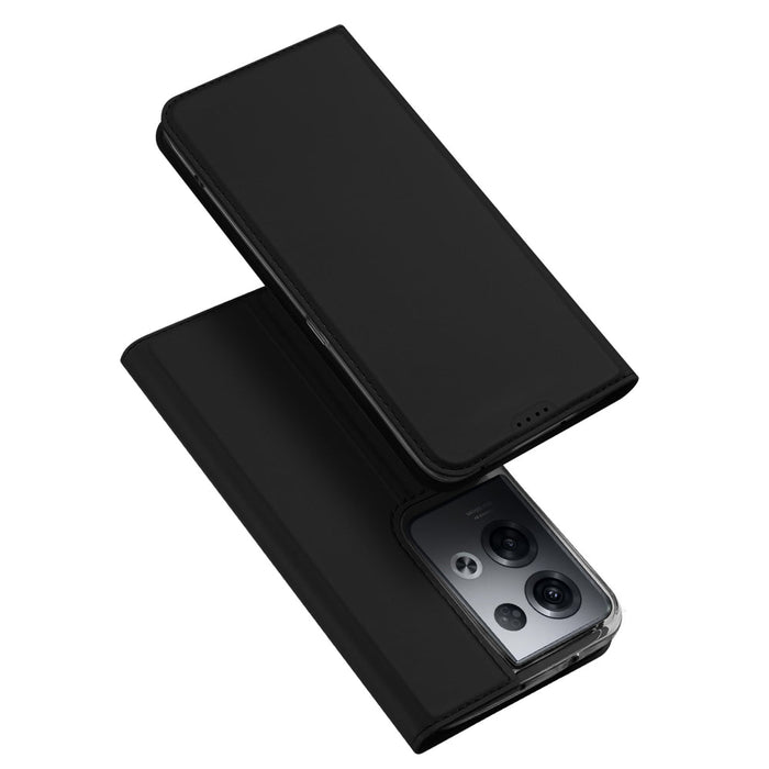 Dux Ducis Skin Pro case for Oppo Reno 8 Pro flip cover card wallet stand black - Cell phone cases and covers<<<HurtelXML