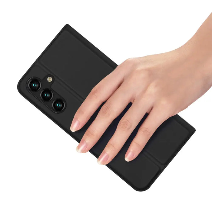 Dux Ducis Skin Pro Case for Samsung Galaxy A14 4G / 5G Cover with Flip Card Wallet Stand Black - Cell phone cases