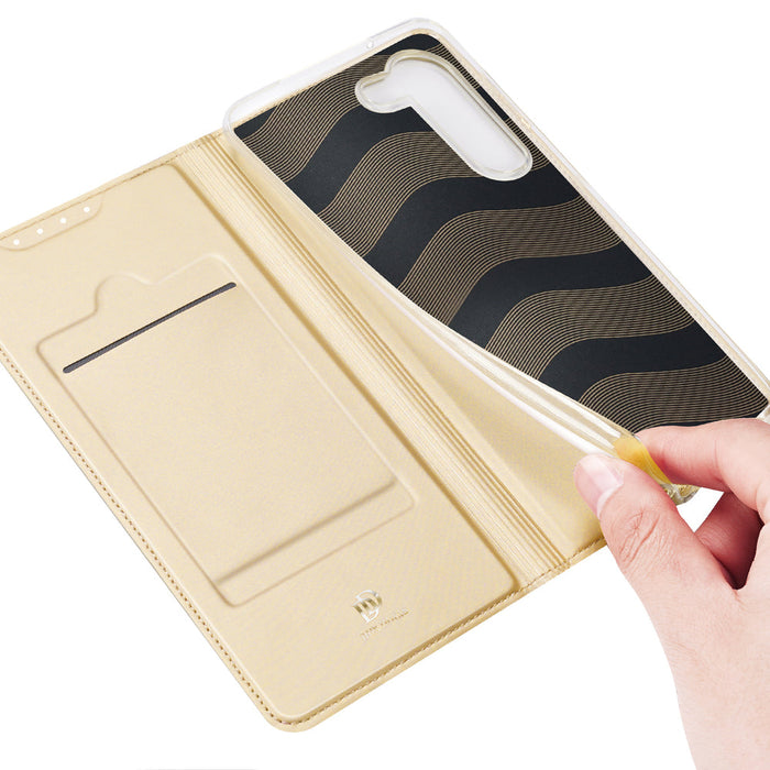 Dux Ducis Skin Pro Case for Samsung Galaxy S23+ Flip Card Wallet Stand Gold - Cell phone cases and covers<<<HurtelXML