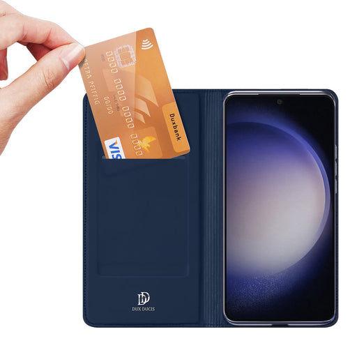 Dux Ducis Skin Pro case for Samsung S24 with flap - blue - Cell phone cases and covers<<<HurtelXML