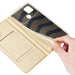 Dux Ducis Skin Pro Case for Xiaomi Poco C40 Flip Card Wallet Stand Gold - Cell phone cases and covers<<<HurtelXML