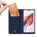Dux Ducis Skin Pro Case For Xiaomi Redmi 11A / Poco C55 / Redmi 12C Cover Flip Card Wallet Stand Blue - Cell phone