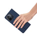 Dux Ducis Skin Pro Case For Xiaomi Redmi 11A / Poco C55 / Redmi 12C Cover Flip Card Wallet Stand Blue - Cell phone
