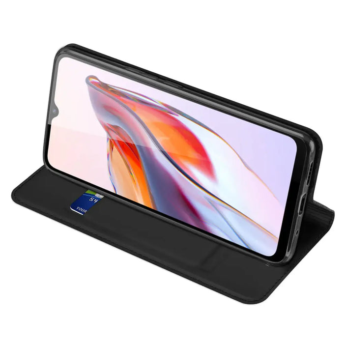Dux Ducis Skin Pro Case For Xiaomi Redmi 11A / Poco C55 / Redmi 12C Flip Cover Card Wallet Stand Black - Cell phone