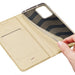 Dux Ducis Skin Pro Case for Xiaomi Redmi Note 12 Pro+ Flip Card Wallet Stand Gold - Cell phone cases