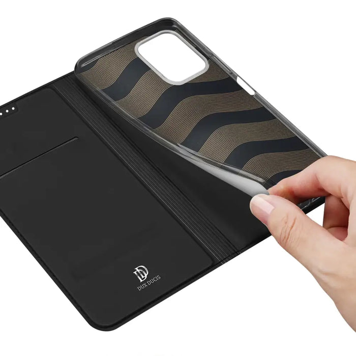 Dux Ducis Skin Pro Case Realme C33 Flip Card Wallet Stand Black - Cell phone cases and covers<<<HurtelXML
