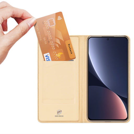 Dux Ducis Skin Pro Case Xiaomi 13 Flip Card Wallet Gold Stand - Cell phone cases and covers<<<HurtelXML