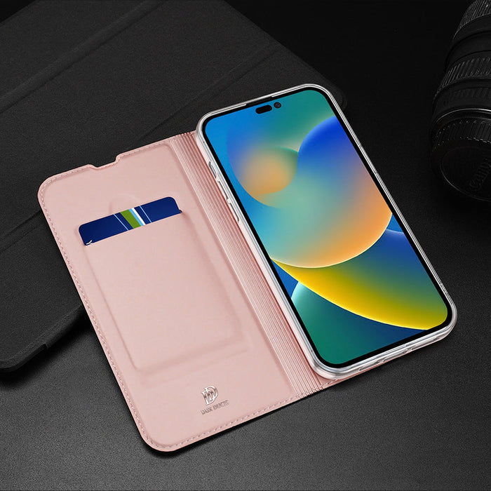 Dux Ducis Skin Pro holster cover flip cover for iPhone 14 Pro pink - Cell phone cases and covers<<<HurtelXML