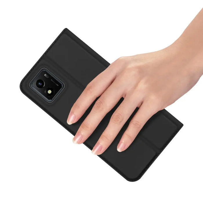 Dux Ducis Skin Pro Holster Cover Flip Vivo Y01 / Y15s / Y15a black - Cell phone cases and covers<<<HurtelXML