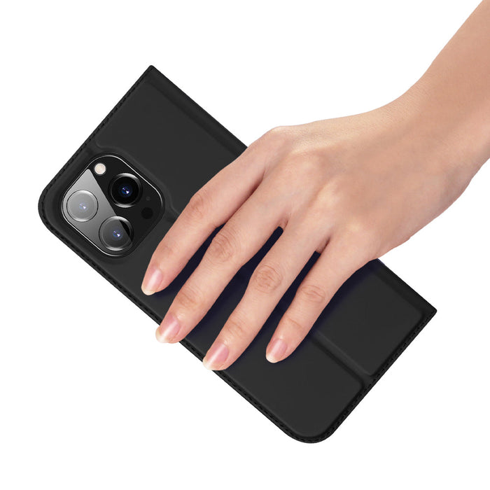Dux Ducis Skin Pro Holster Flip Cover for iPhone 14 Pro black - Cell phone cases and covers<<<HurtelXML