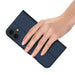 Dux Ducis Skin Pro iPhone 16 Case with Flap and Card Slot - Blue - Cell phone cases and covers<<<HurtelXML
