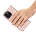 Dux Ducis Skin Pro iPhone 16 Pro Case with Flap and Card Slot - Pink - Cell phone cases and covers<<<HurtelXML