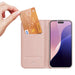 Dux Ducis Skin Pro iPhone 16 Pro Case with Flap and Card Slot - Pink - Cell phone cases and covers<<<HurtelXML