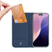 Dux Ducis Skin Pro iPhone 16 Pro Case with Flip and Card Slot - Blue - Cell phone cases and covers<<<HurtelXML