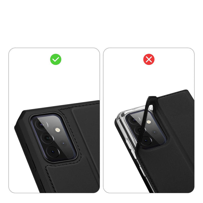 DUX DUCIS Skin X Bookcase type case for Samsung Galaxy A72 4G black - Cell phone cases and covers<<<HurtelXML