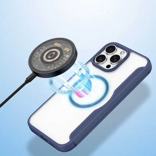 Dux Ducis Skin X Pro Case for iPhone 16 Pro Max with MagSafe and Flip - Blue - Cell phone cases and covers<<<HurtelXML