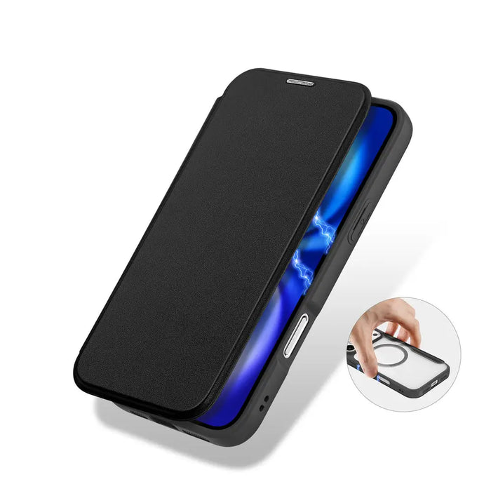 Dux Ducis Skin X Pro Case for iPhone 17 Pro Max with Wallet MagSafe Compatible - Black - Cell phone cases