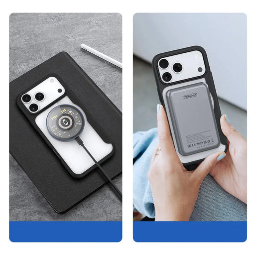 Dux Ducis Skin X Pro Case for iPhone 17 Pro with Wallet MagSafe Compatible - Black - Cell phone cases