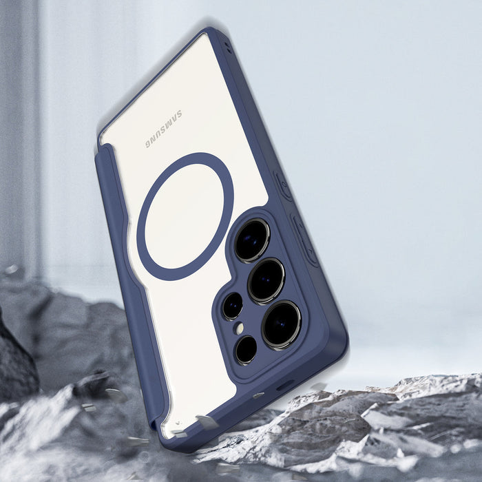 Dux Ducis Skin X Pro case for Samsung Galaxy S25 Ultra with MagSafe and wallet - blue - Cell phone cases