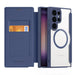 Dux Ducis Skin X Pro case for Samsung S24 Ultra with magnetic ring and flap - blue - Cell phone cases