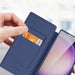 Dux Ducis Skin X Pro case for Samsung S24 Ultra with magnetic ring and flap - blue - Cell phone cases