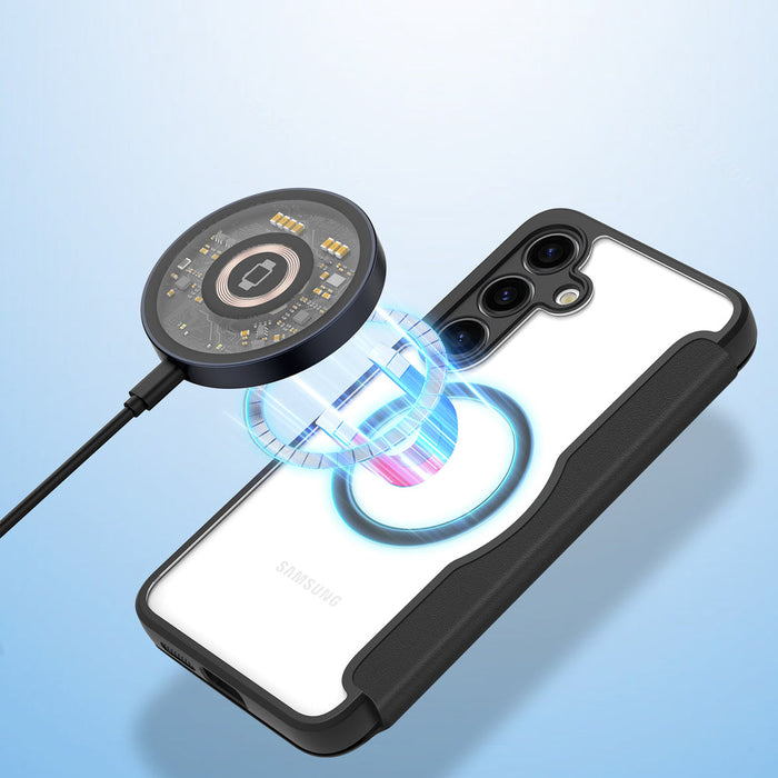 Dux Ducis Skin X Pro case for Samsung S24+ with magnetic ring and flap - black - Cell phone cases and covers<<<HurtelXML